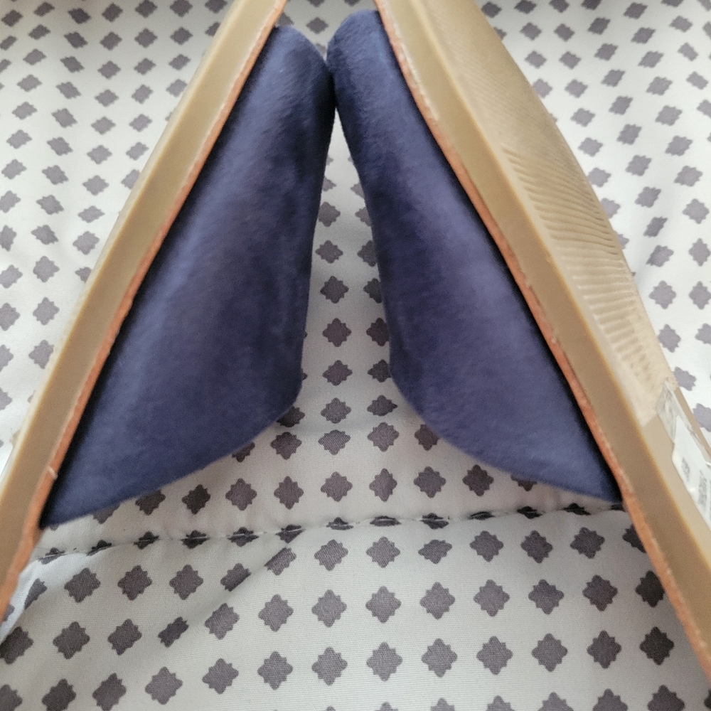 Call It Spring Blue Suade Slides - Picture 7 of 7